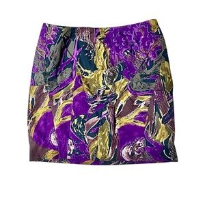 Marni Purple Abstract Skirt 42 (U.S. S, 6 or 8)
